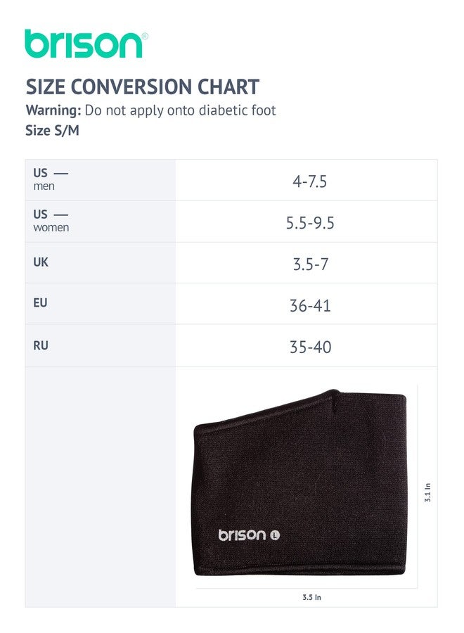 Brison Podiatrist-Designed Metatarsal Pads for Women & Men - Ball of Foot Cushions for Pain Relief Metatarsalgia Morton's Neuroma Calluses 1 Pair (Black, M/S) - Image 2